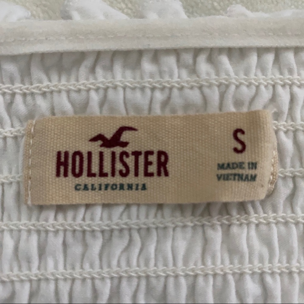 Hollister White Ruched Cropped Tube Top - Picture 7 of 7